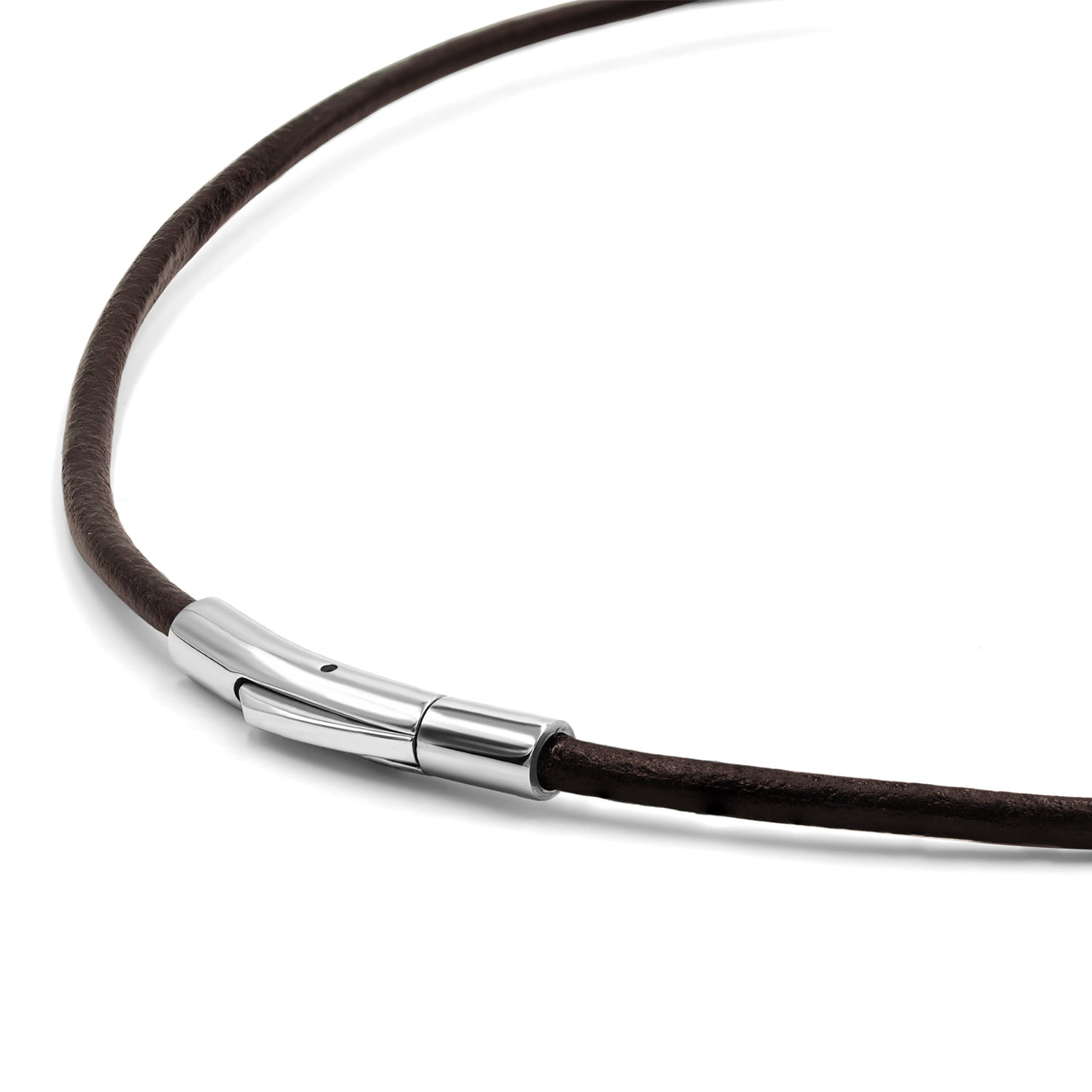 Starborn Smooth Leather Chord Necklace chain with Stainless Steel Clasp
