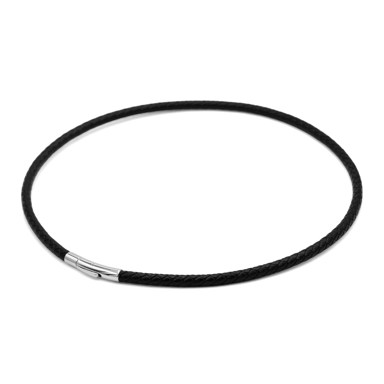 Starborn Geflochtene Lederkette mit Edelstahlverschluss