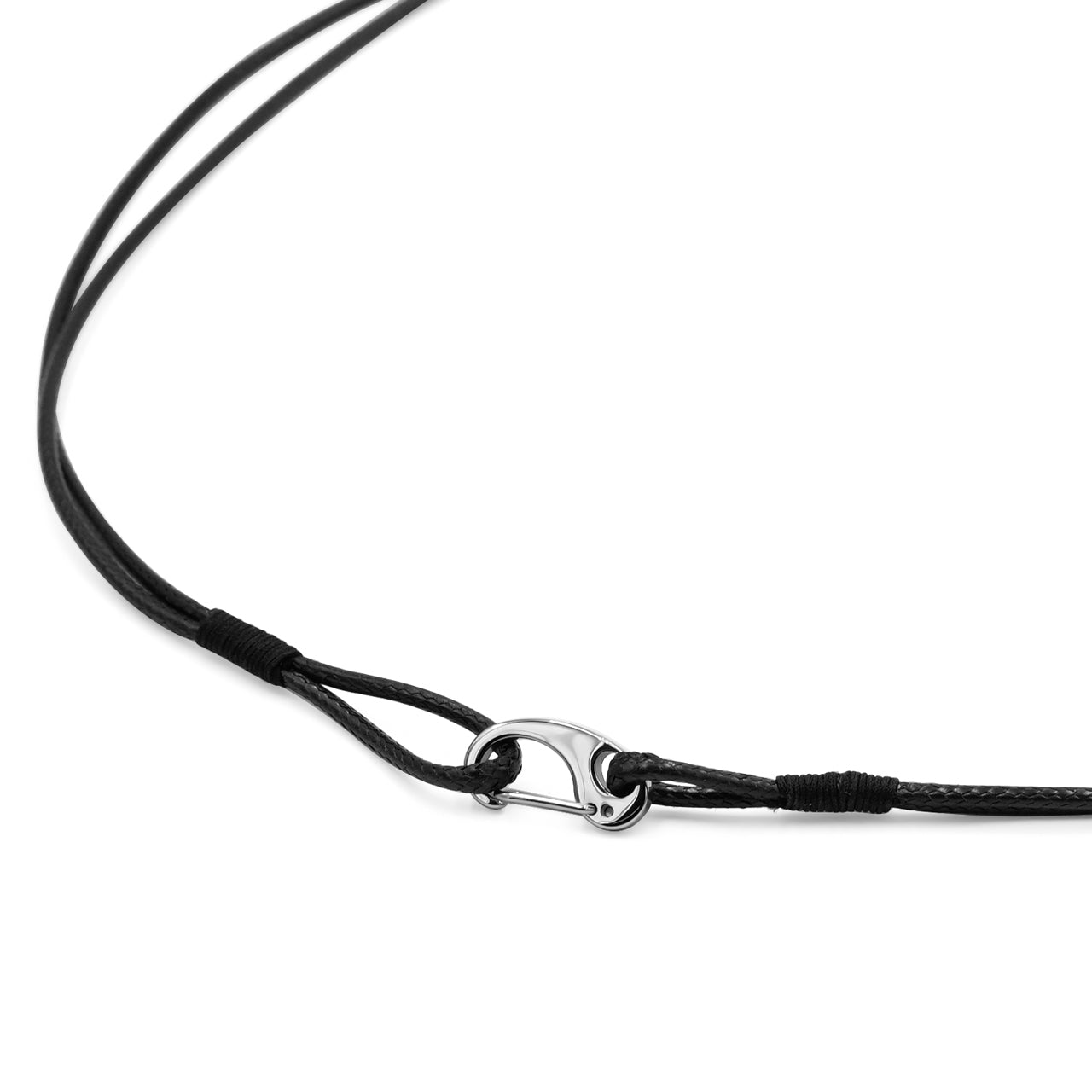 Starborn Skinny Double Braided Leather Necklace with Stainless Steel Clasp