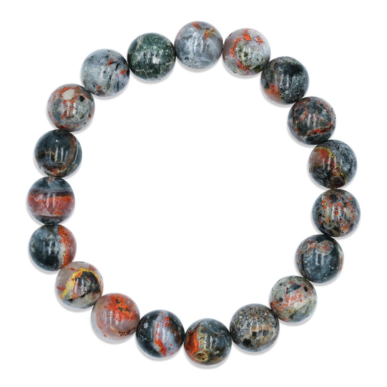 Starborn Magma Chalcedony Elastic Beaded Bracelet