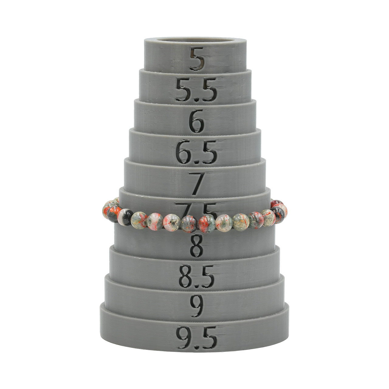 Starborn Magma Chalcedony Elastic Beaded Bracelet