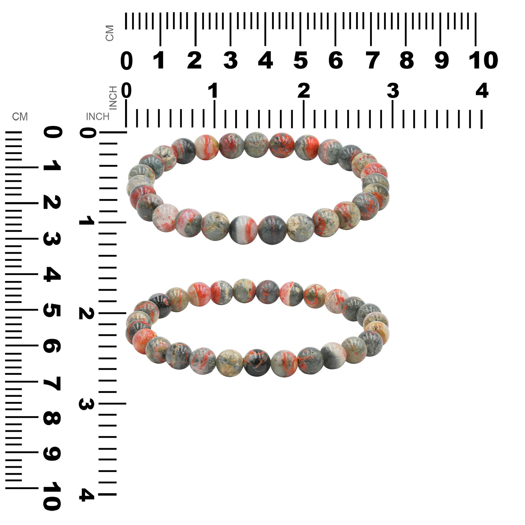 Starborn Magma Chalcedony Elastic Beaded Bracelet