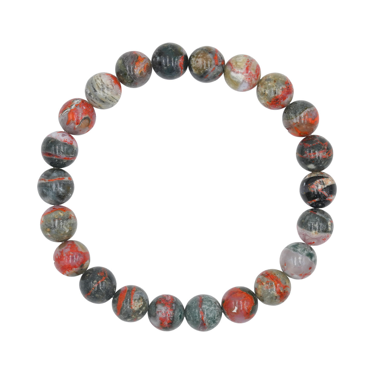 Starborn Magma Chalcedony Elastic Beaded Bracelet