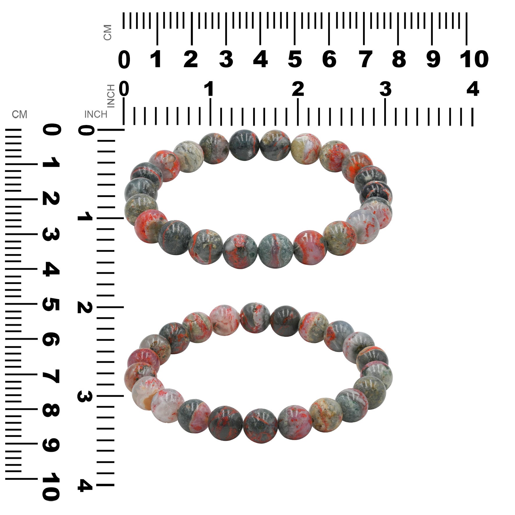 Starborn Magma Chalcedony Elastic Beaded Bracelet