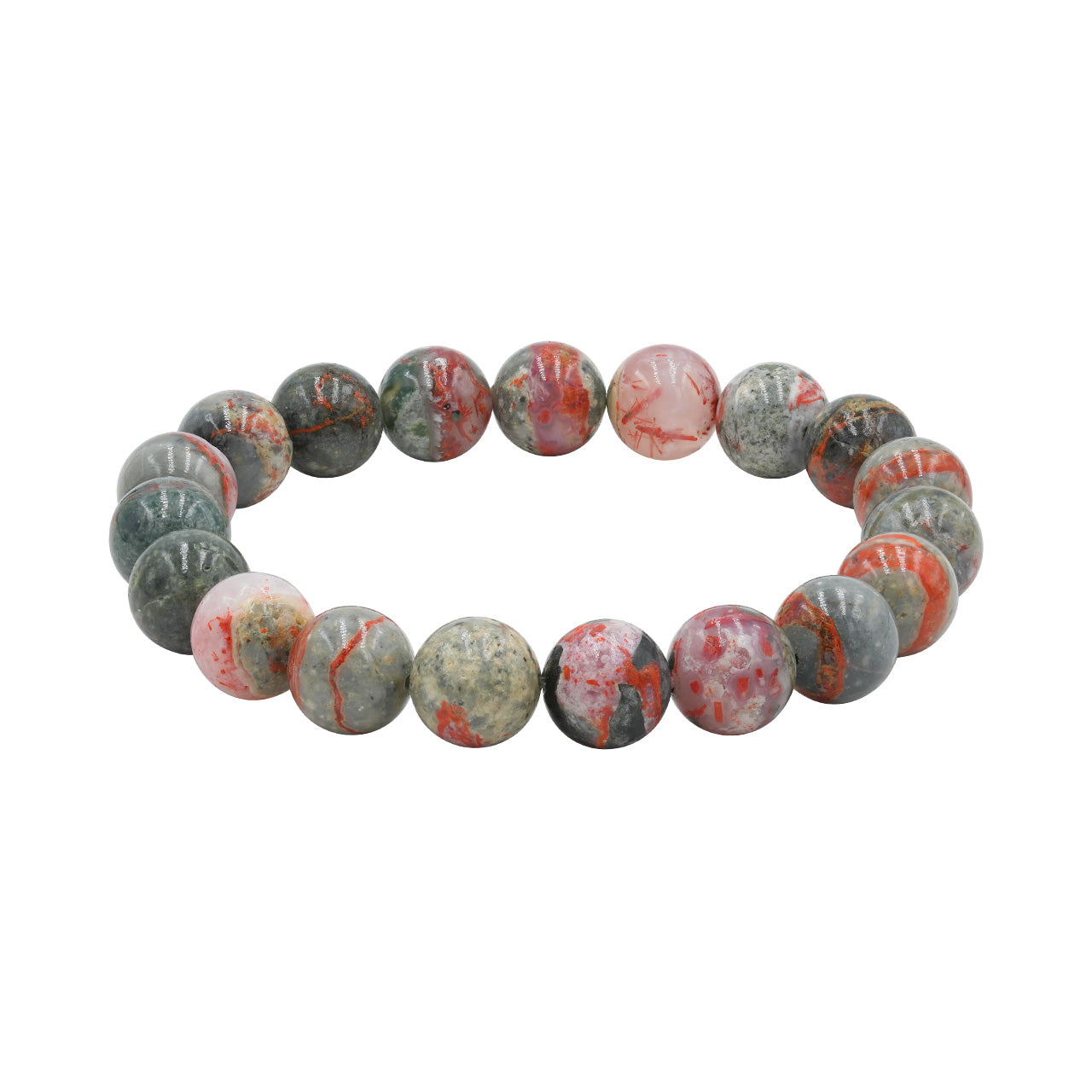 Starborn Magma Chalcedony Elastic Beaded Bracelet