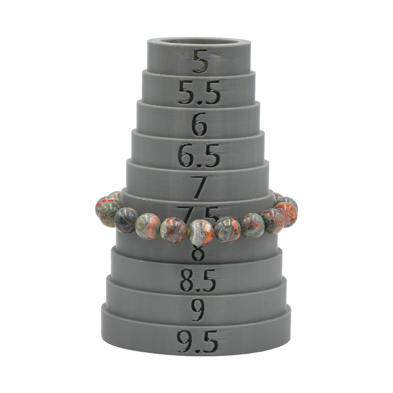 Starborn Magma Chalcedony Elastic Beaded Bracelet