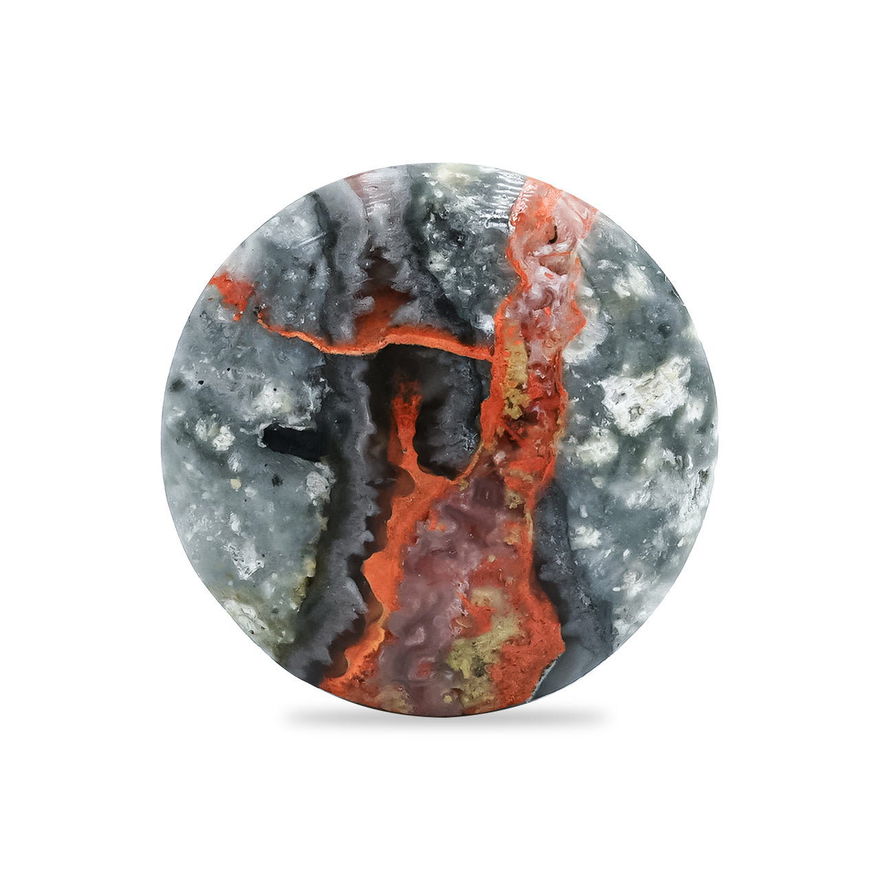 Starborn Magma Chalcedon Runder Cabochon 24mm - 1 Stück