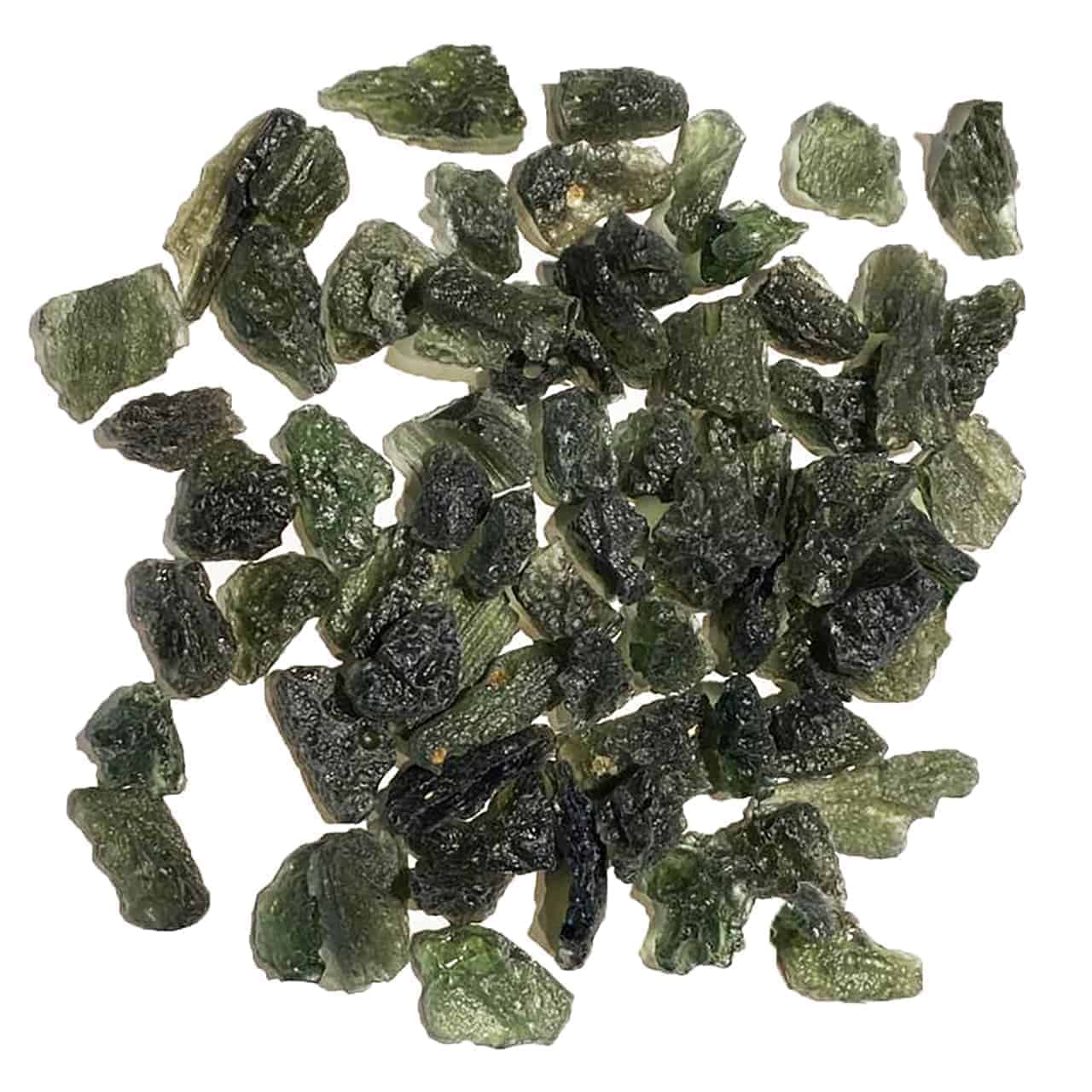 Rough Moldavite Tektite Lot 1 - 2 Gram Pieces