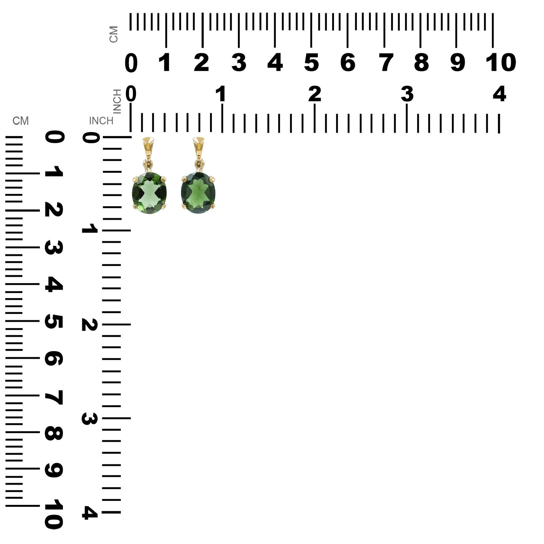 Starborn Faceted Moldavite Gold Micron Plated Pendant