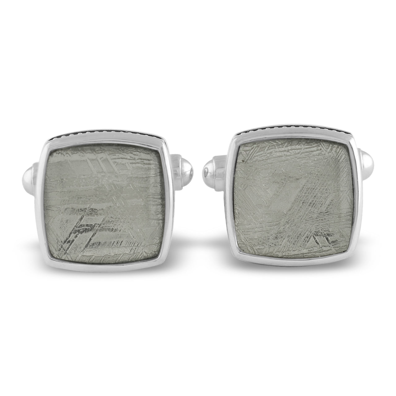 Starborn Muonionalusta Meteorite Sterling Silver Cuff Links (Multiple Styles)