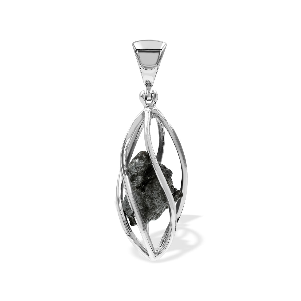 Starborn Campo del Cielo Meteoritenkäfig-Anhänger aus Sterlingsilber