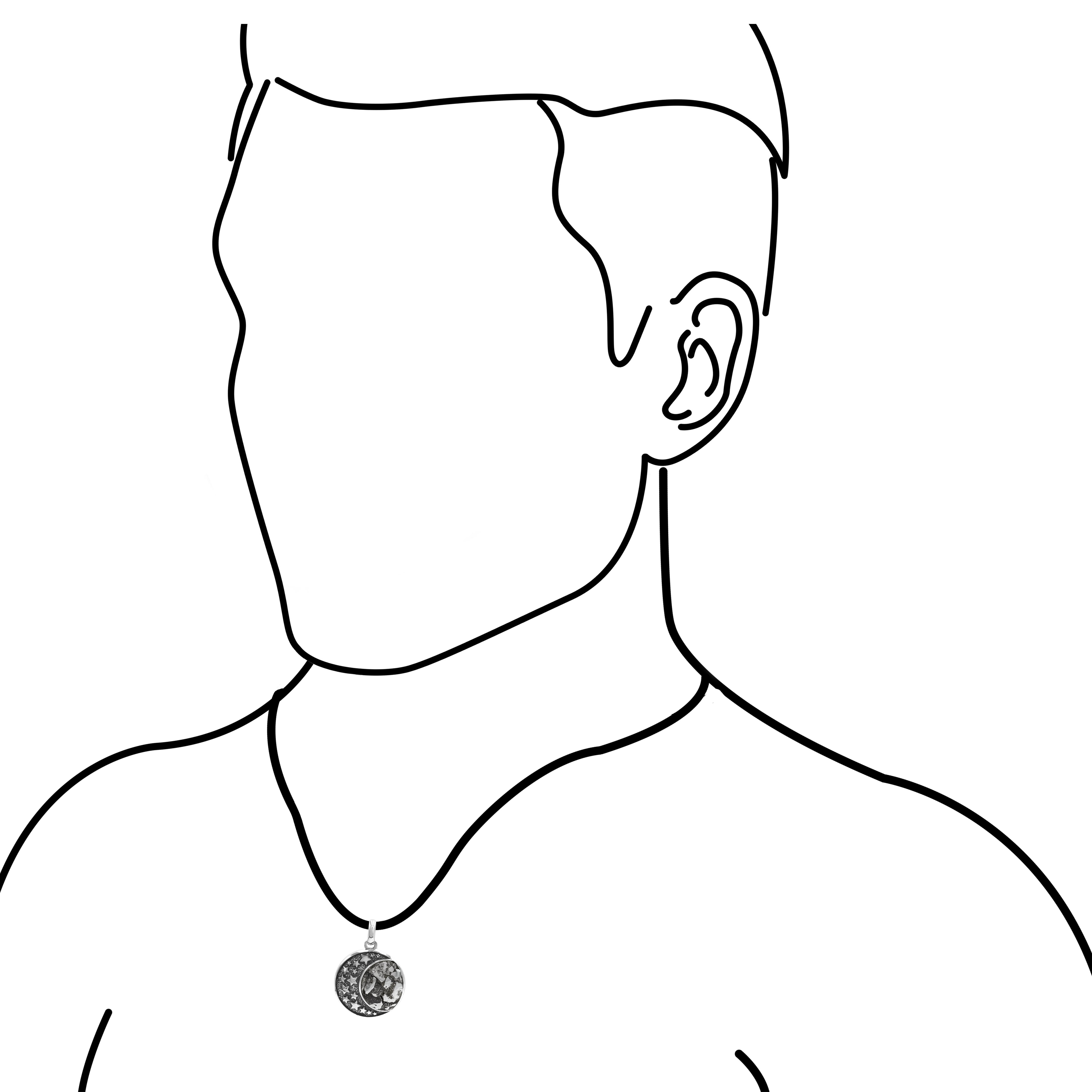 Starborn Campo Del Cielo Meteoriten-Anhänger aus Sterlingsilber