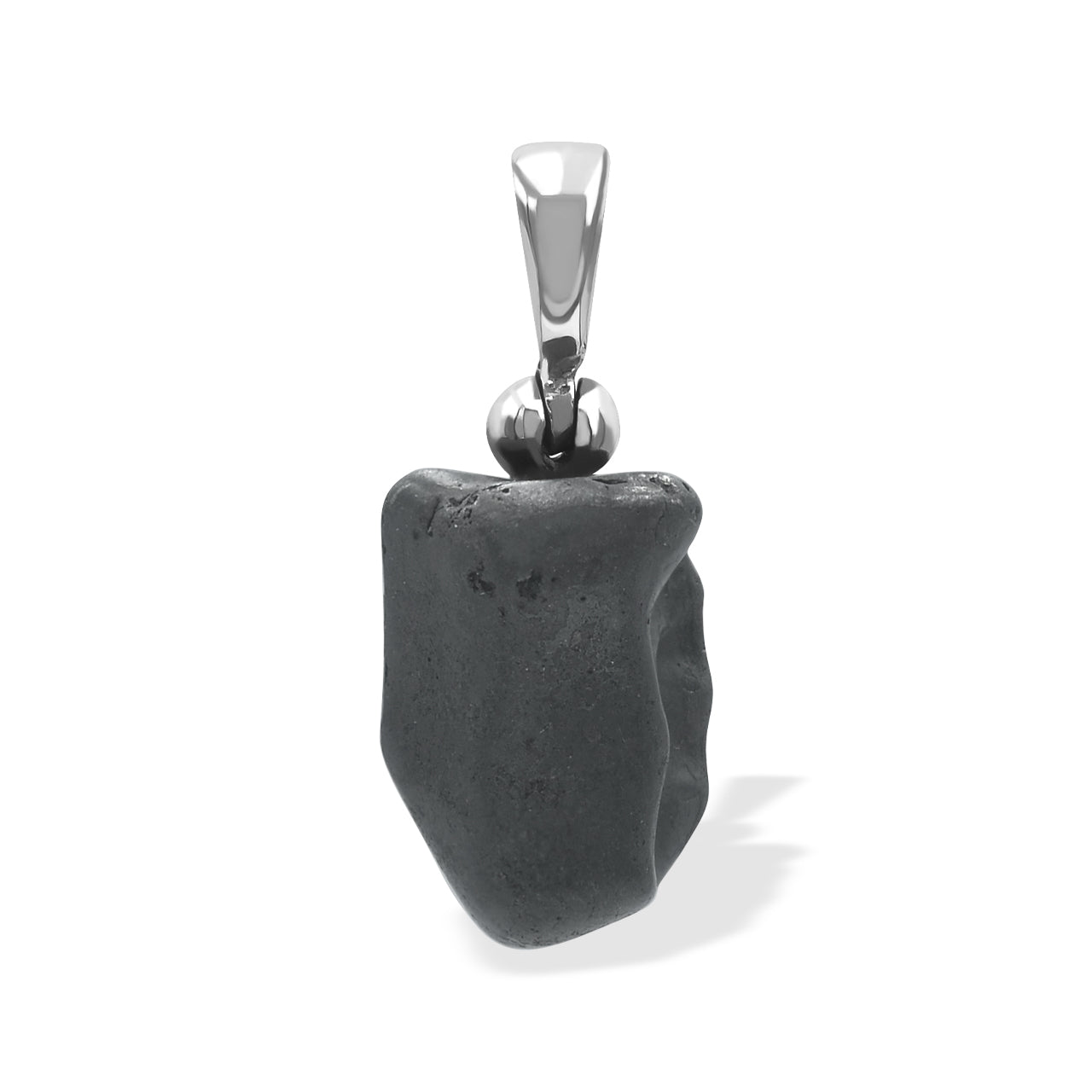Sikhote Alin Meteorite Nugget Pendant in Sterling Silver