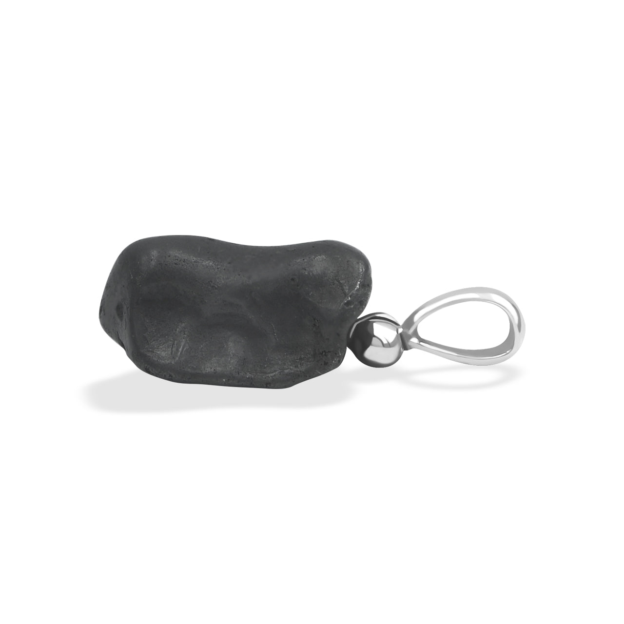 Sikhote Alin Meteorite Nugget Pendant in Sterling Silver