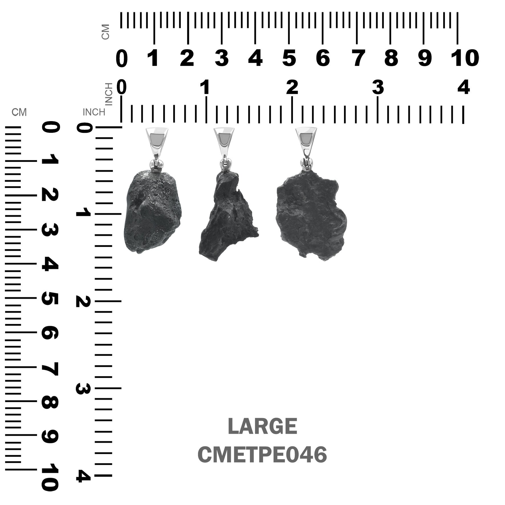 Sikhote Alin Meteorite Nugget Pendant in Sterling Silver
