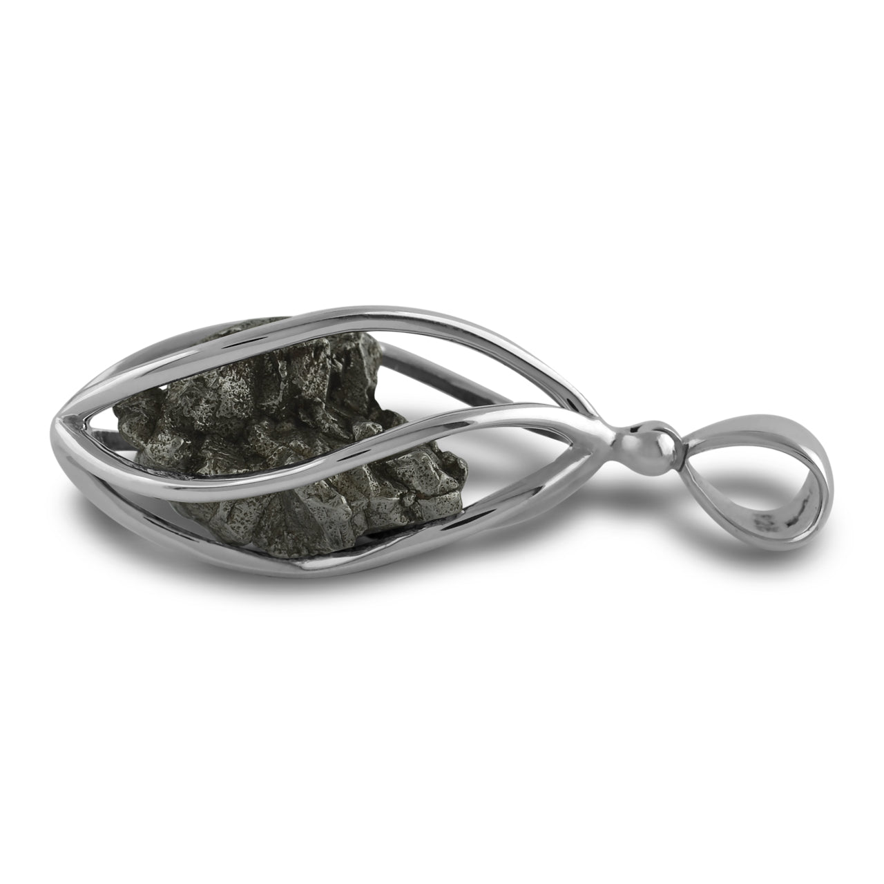 Starborn Campo del Cielo Meteoritenkäfig-Anhänger aus Sterlingsilber
