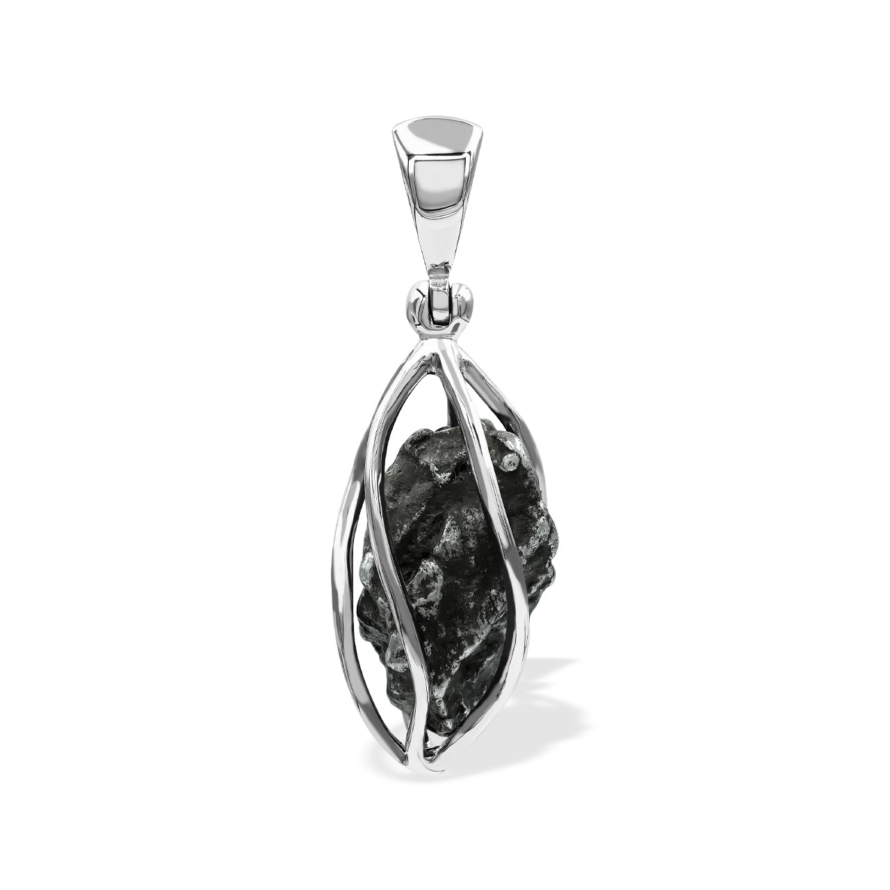 Starborn Campo del Cielo Meteoritenkäfig-Anhänger aus Sterlingsilber