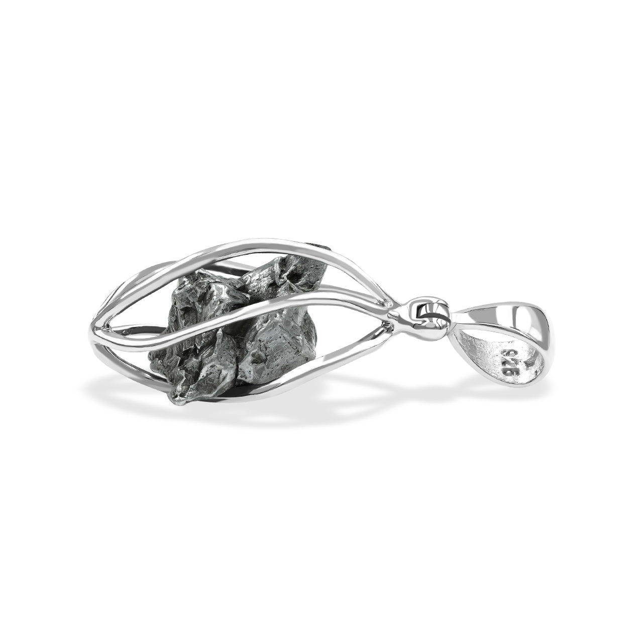 Starborn Campo del Cielo Meteoritenkäfig-Anhänger aus Sterlingsilber
