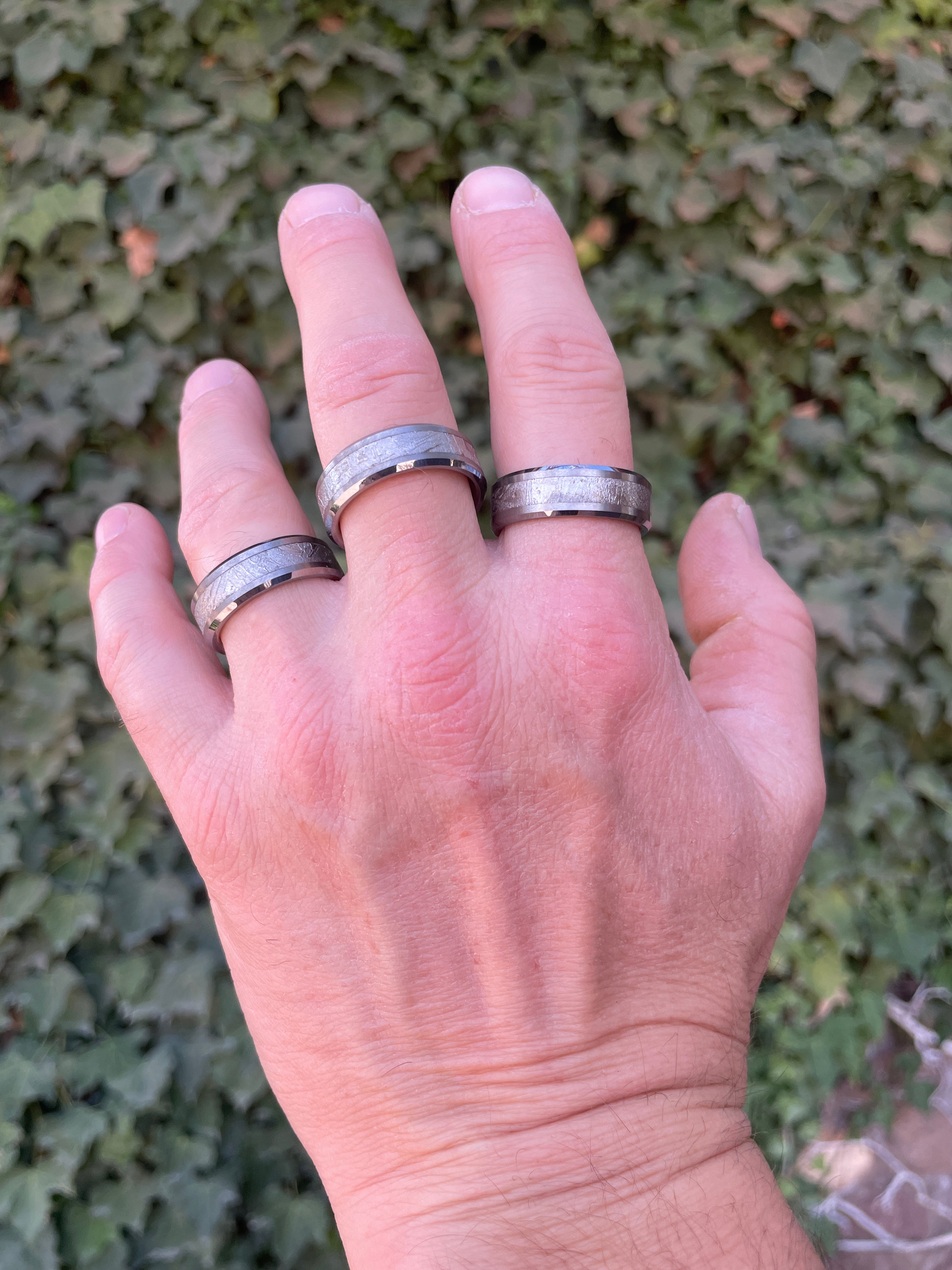 Starborn Aletai Meteorite Men's Tungsten Ring 8mm