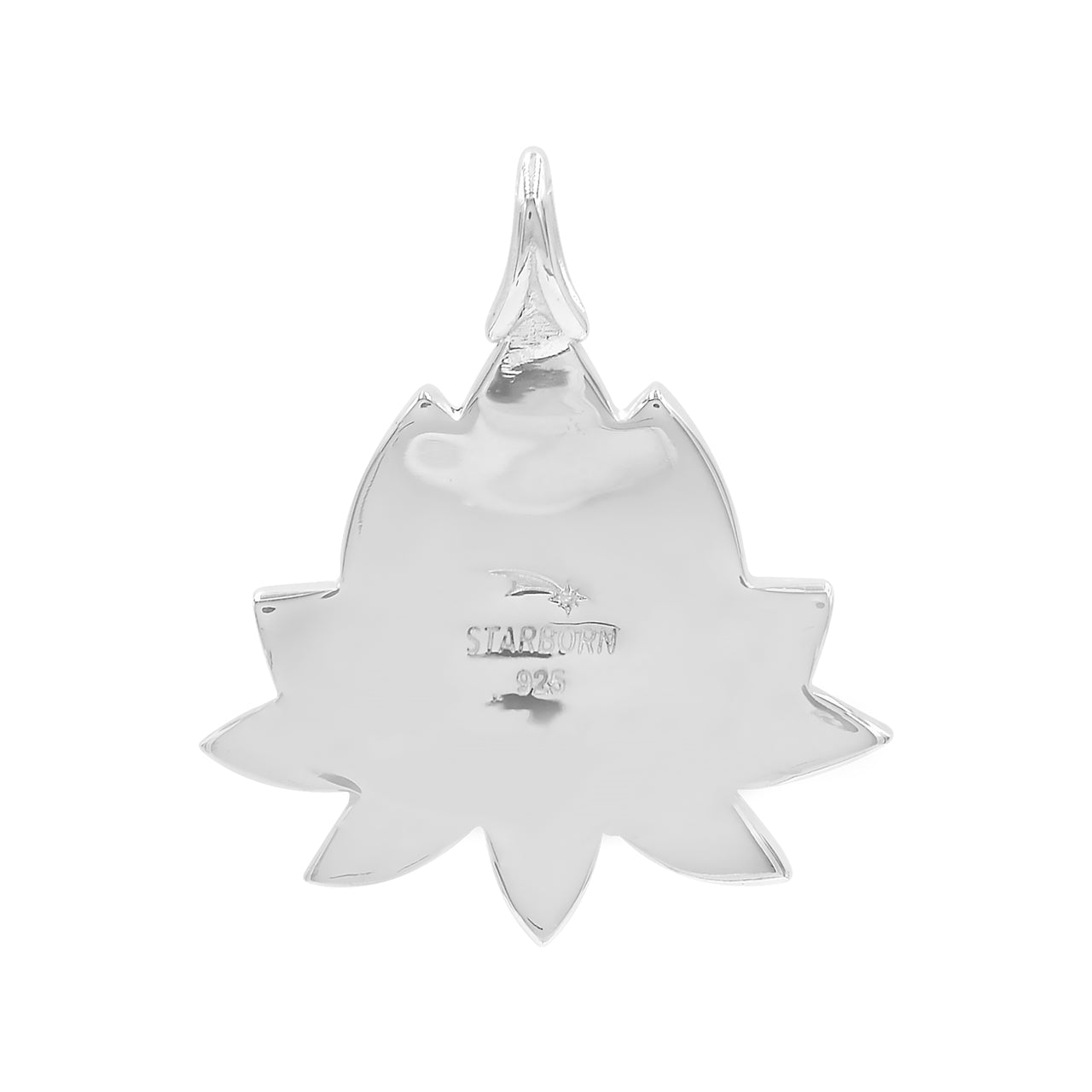 Starborn Mother of Pearl Lotus Pendant in Sterling Silver