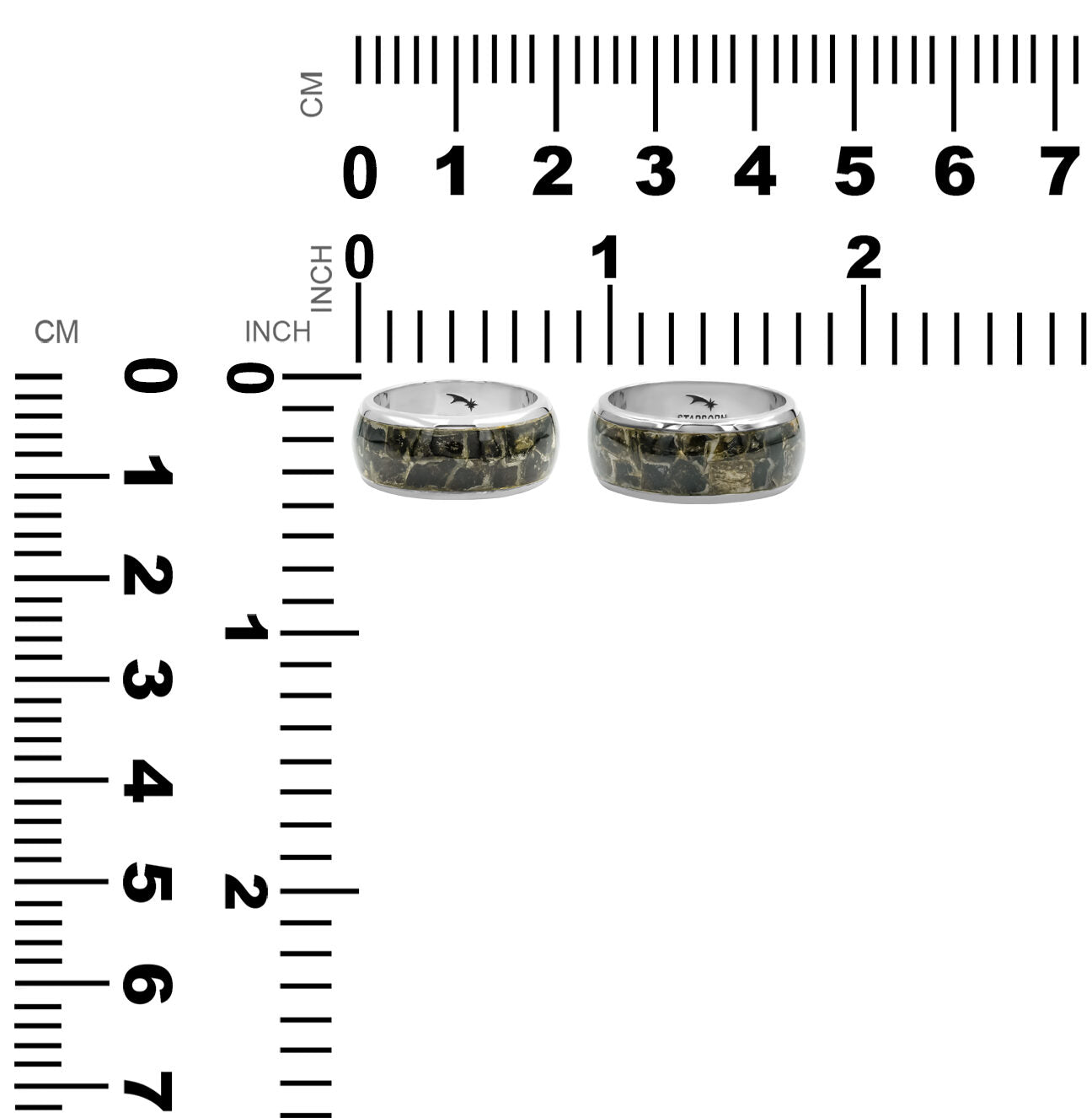 Golden Muscovite One Field Inlay Ring