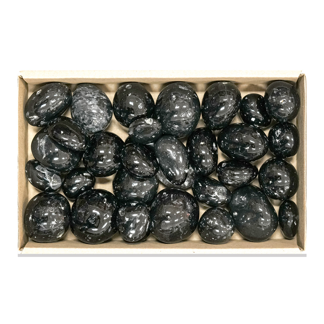 Polished Galaxy Obsidian Mixed Tumbled - 1000 grams