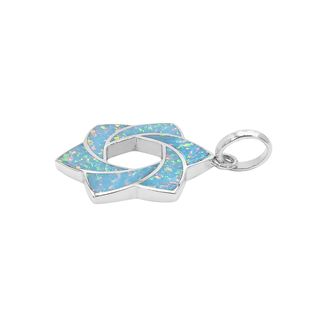 Starborn Gemstone 6-Point Knot Pendant in Sterling Silver