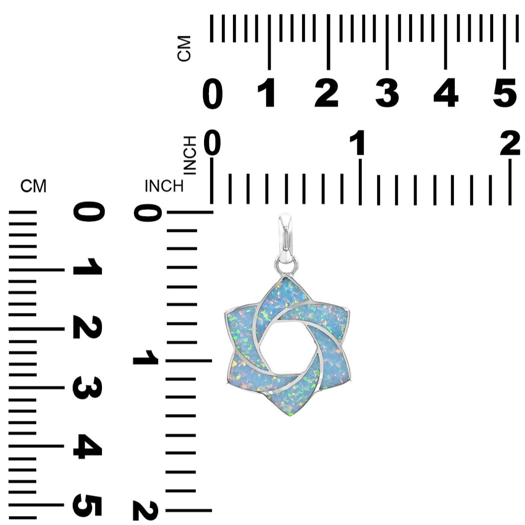 Starborn Gemstone 6-Point Knot Pendant in Sterling Silver