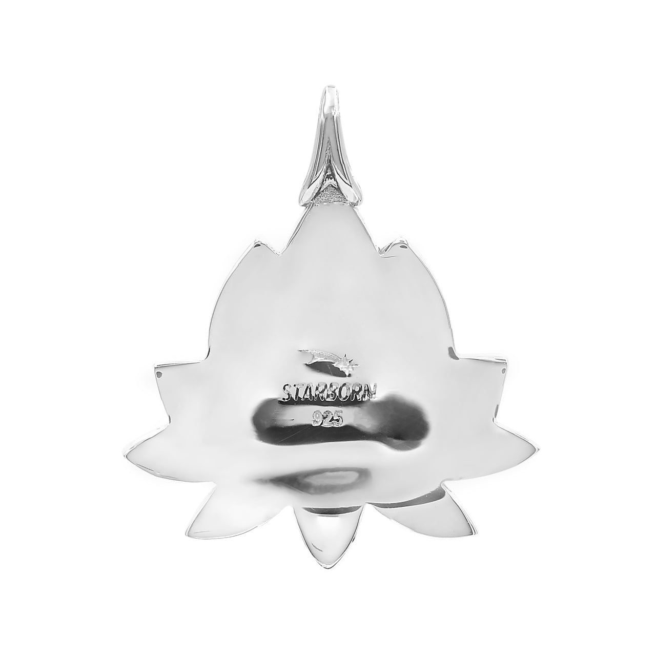 Starborn Cultured Opal Lotus Pendant in Sterling Silver