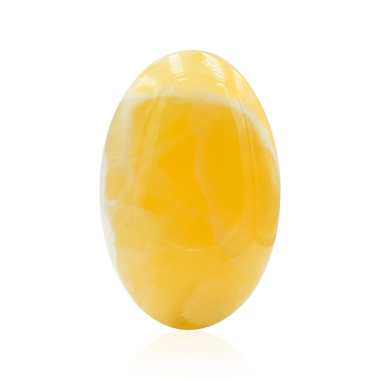 Orange Calcite Palm Stone