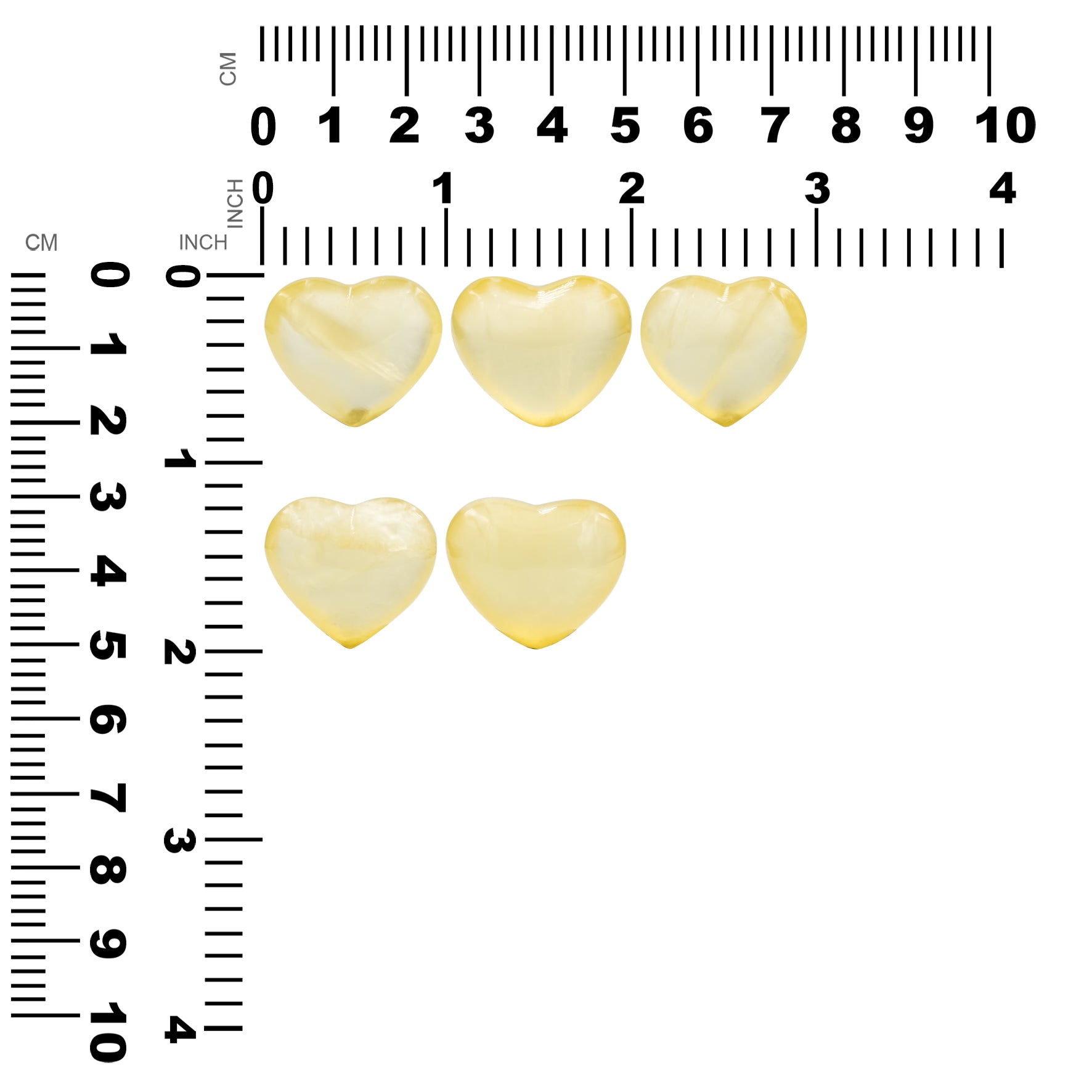 Starborn Orange Calcite Heart 23-25mm - 1 Piece