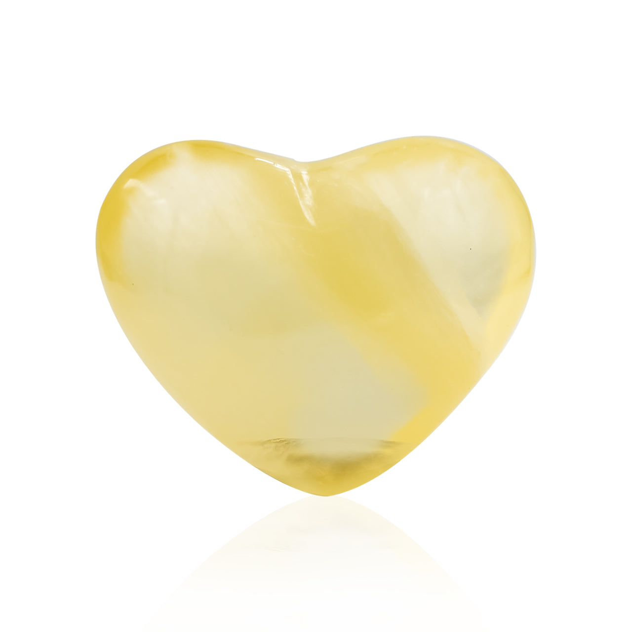 Starborn Orange Calcite Heart 23-25mm - 1 Piece