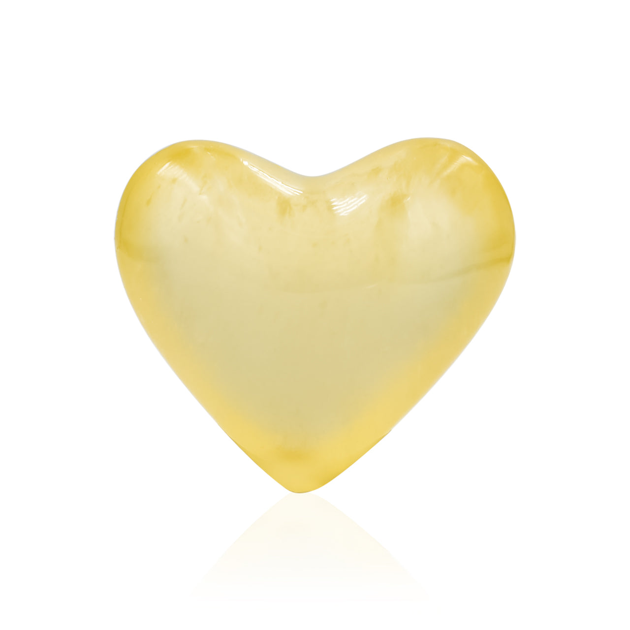 Starborn Orange Calcite Heart 23-25mm - 1 Piece