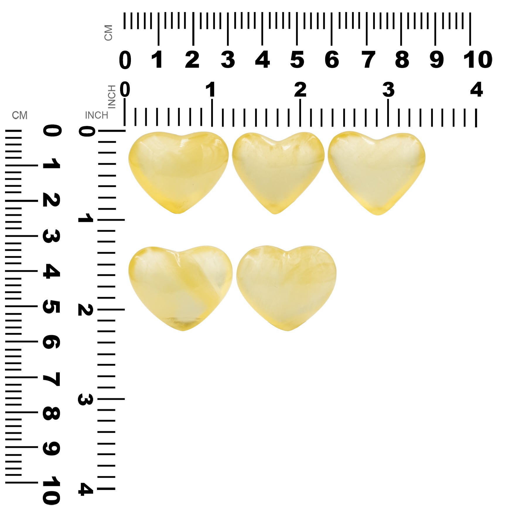 Starborn Orange Calcite Heart 23-25mm - 1 Piece