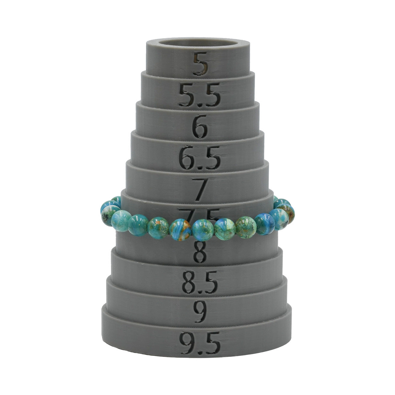 Pulsera elástica de cuentas de ópalo azul peruano Starborn