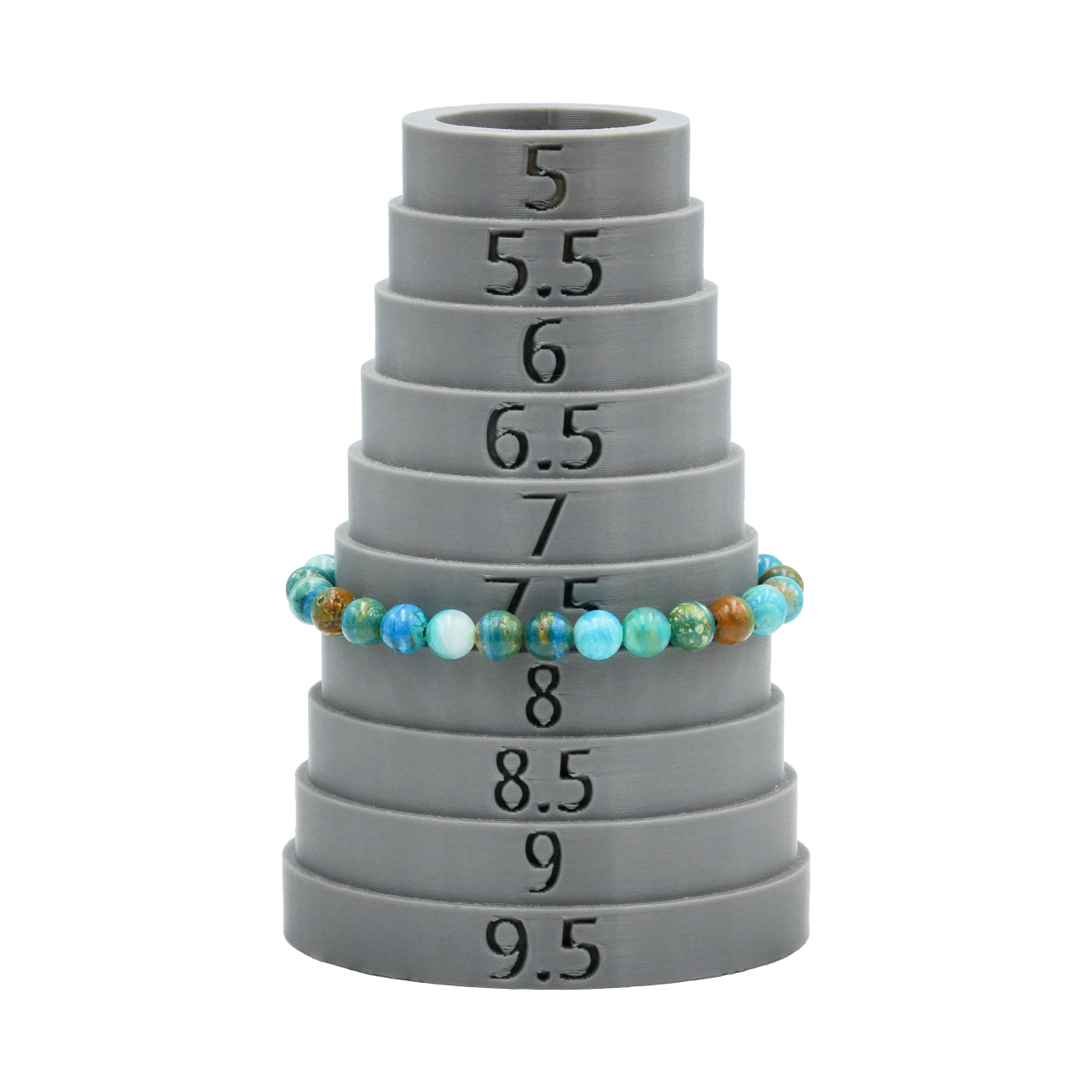 Starborn Peruvian Blue Opal Elastic Beaded Bracelet