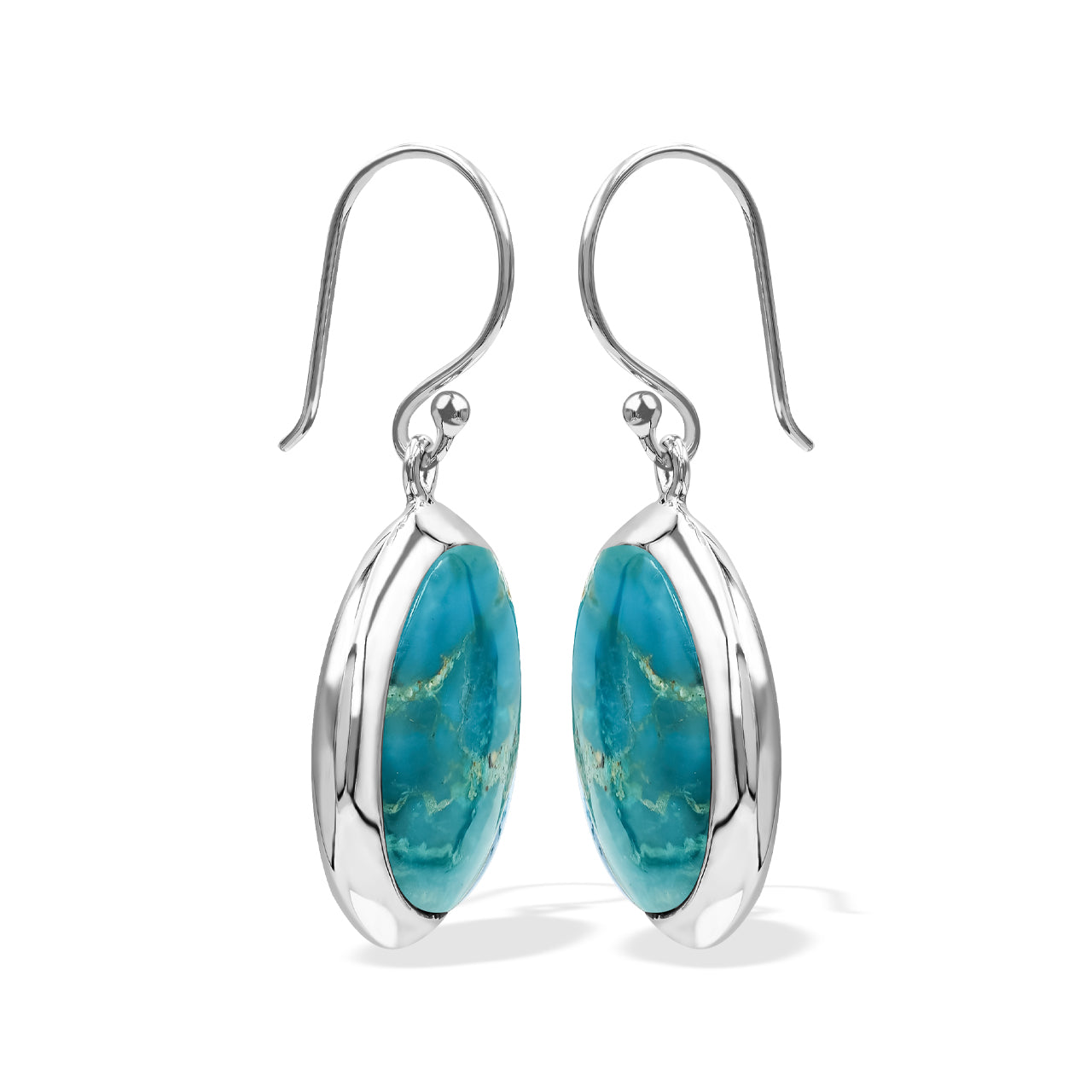 Pendiente estilo medallón con piedras preciosas redondas de 18 mm Starborn en plata de ley - Mediano