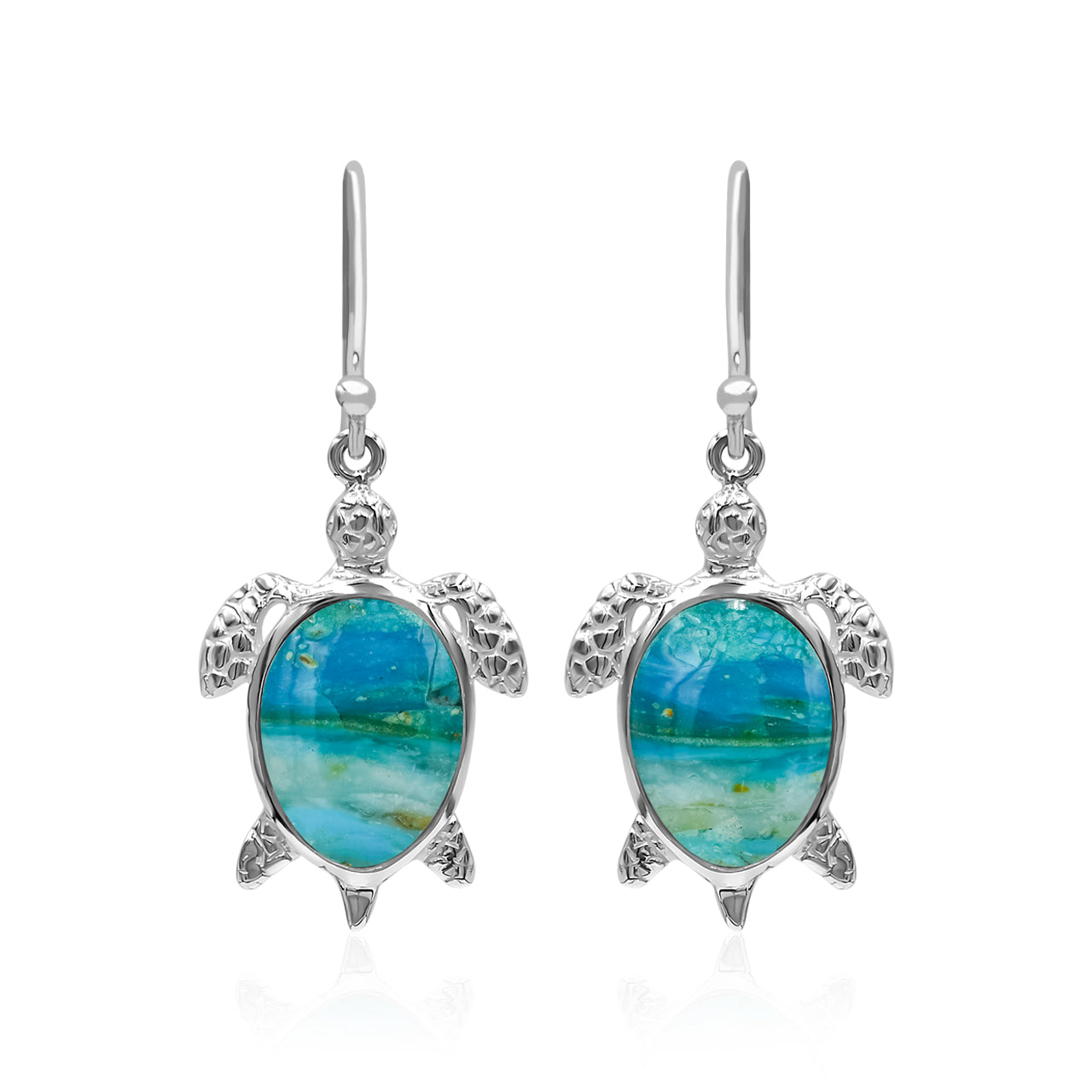 Starborn Turtle Earrings in Sterling Silver