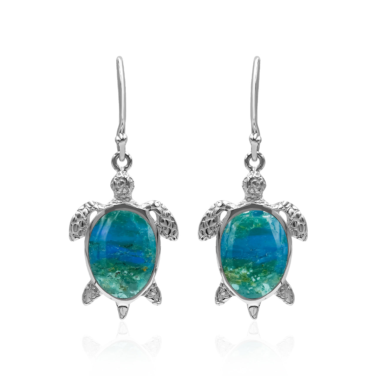 Starborn Turtle Earrings in Sterling Silver