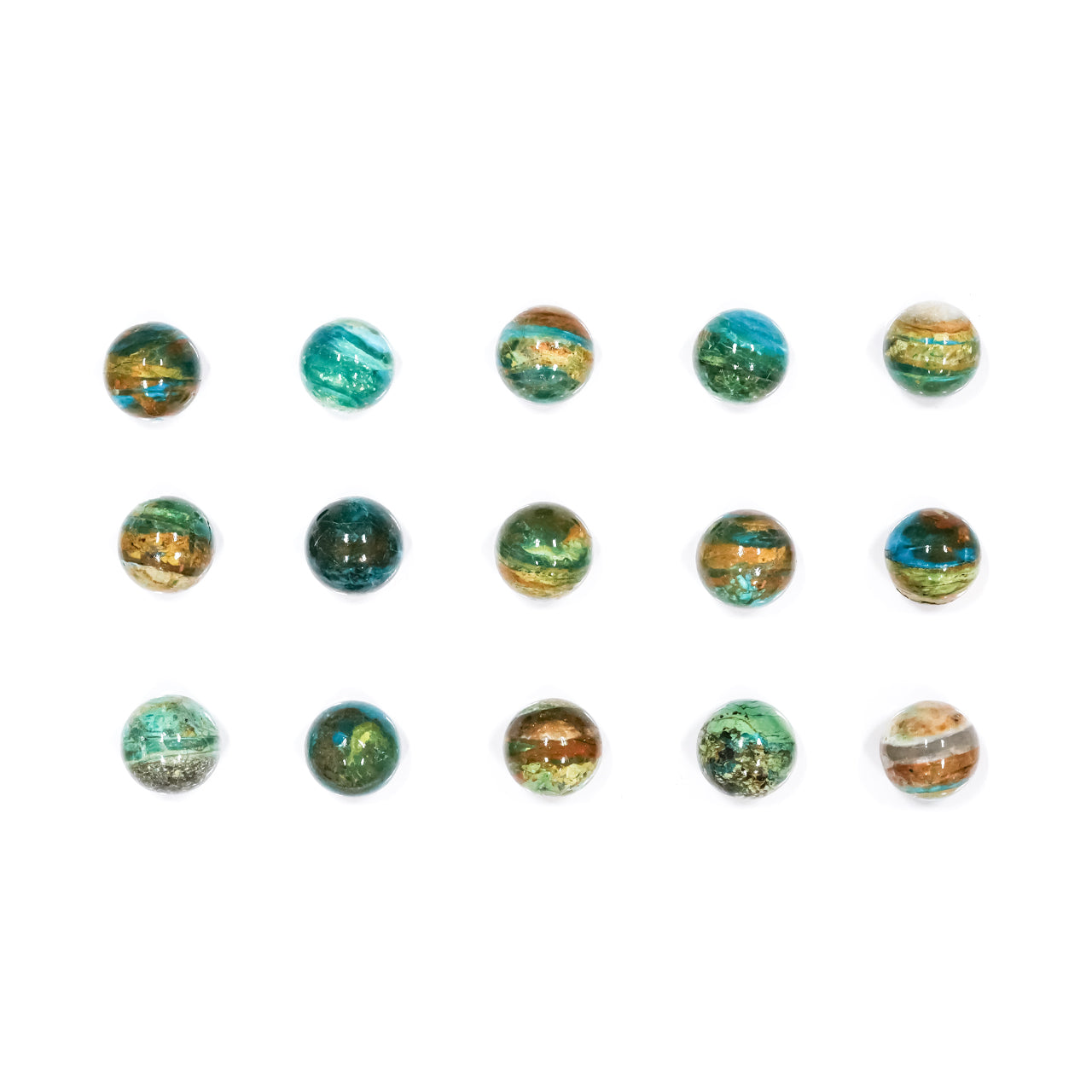 Esfera de Ópalo Azul Peruano Starborn 500 Gramos - 15 Piezas