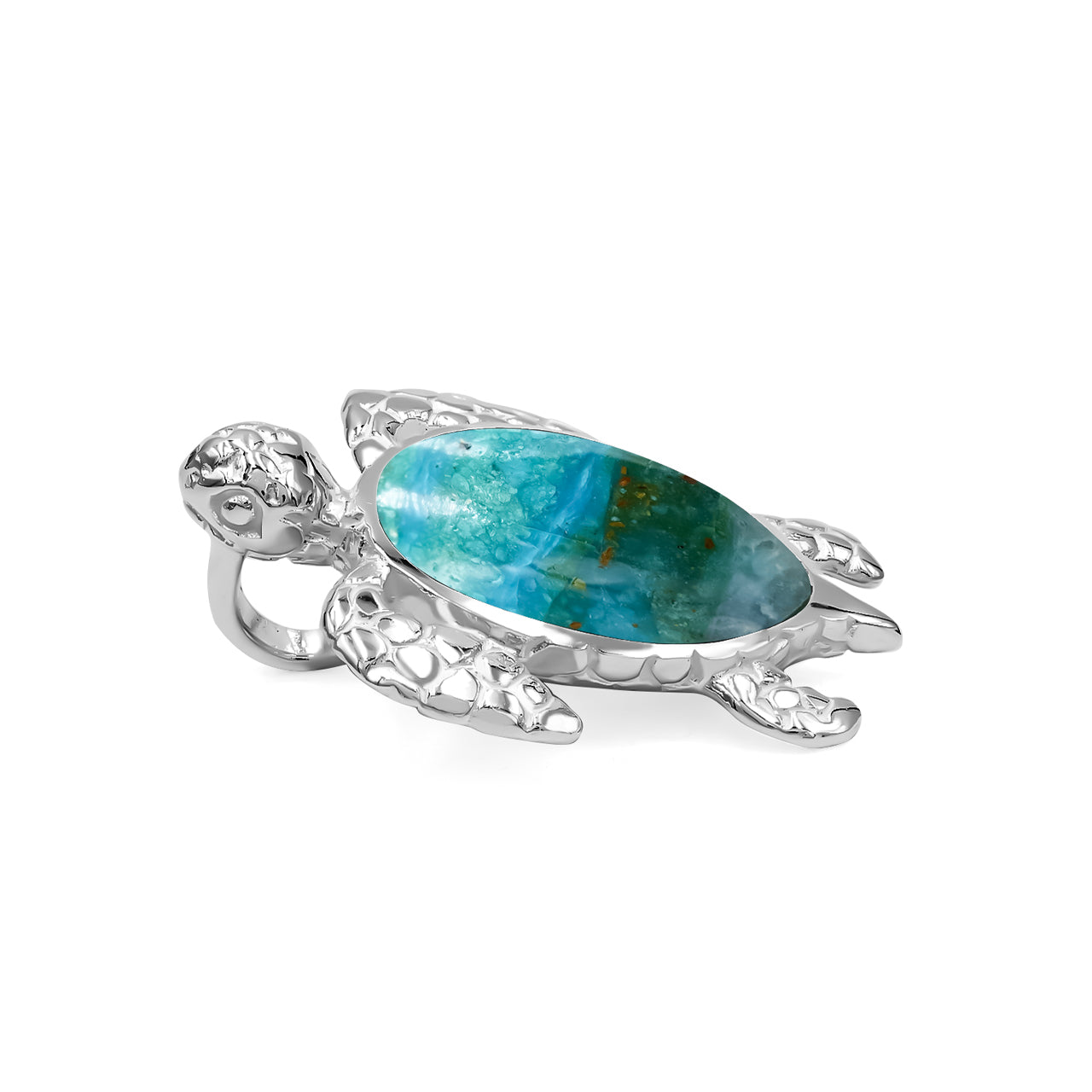 Starborn Sea Turtle Pendant in Fine Sterling Silver