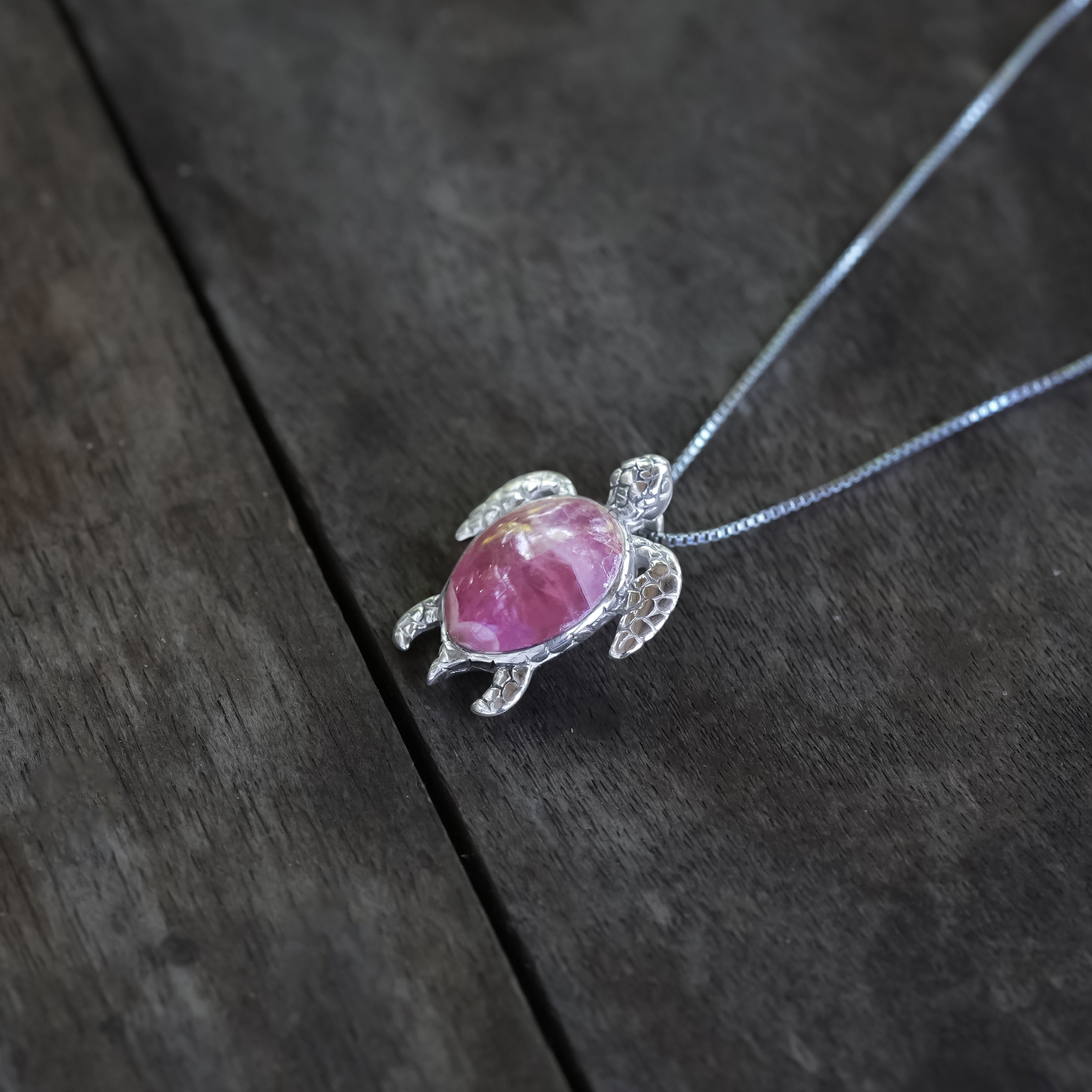 Starborn Sea Turtle Pendant in Fine Sterling Silver