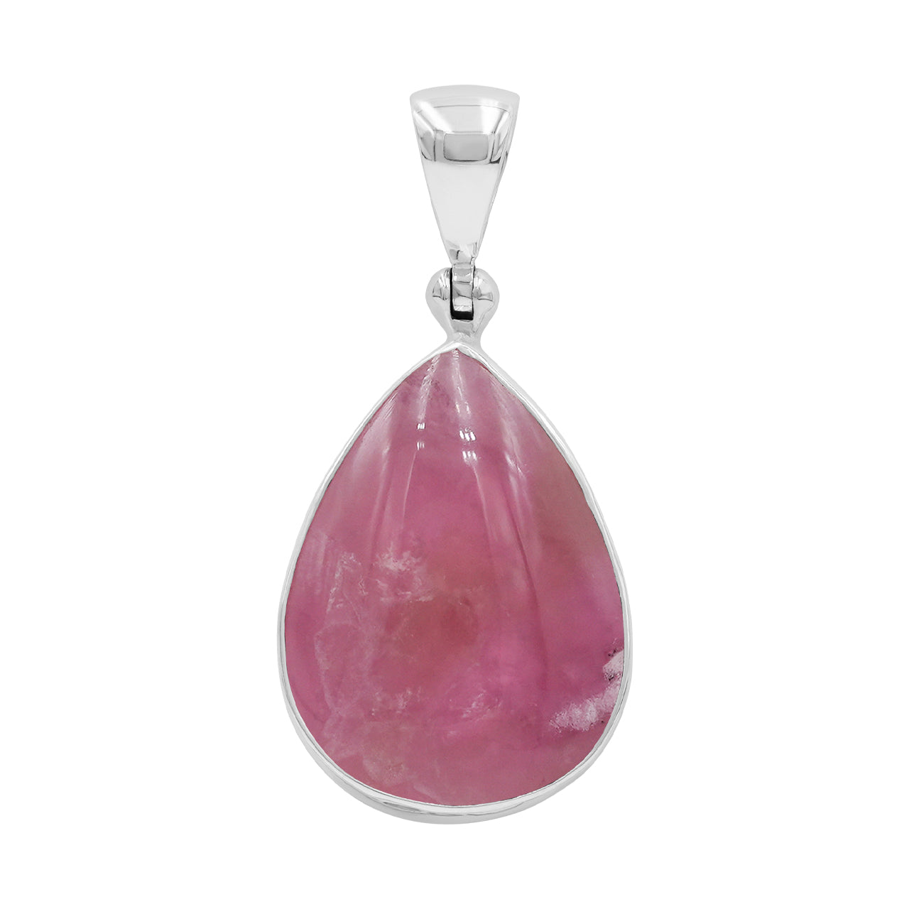 Starborn Pink Cobalto Calcite Pear Cabochon Pendant
