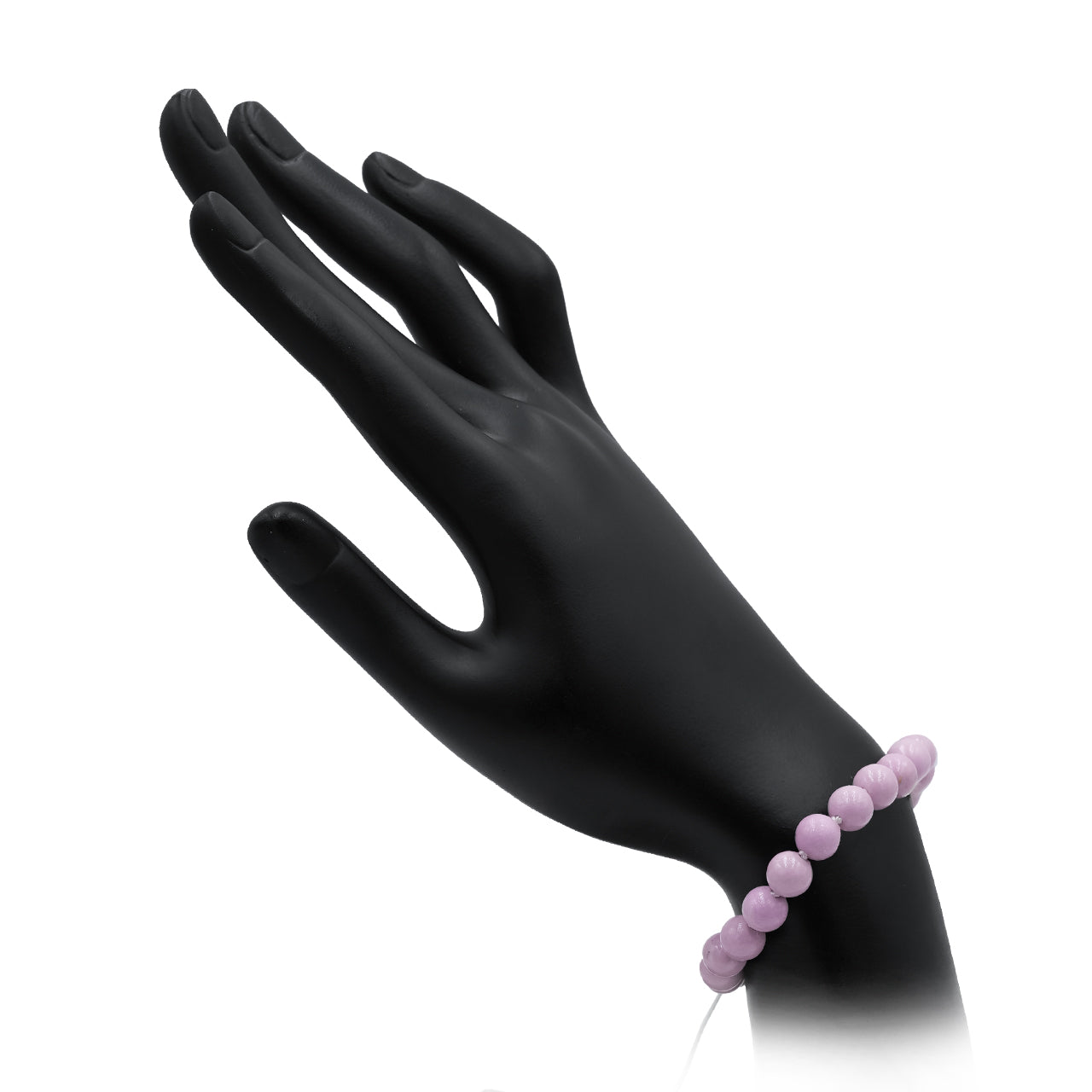 Phosphosiderite adjustable beaded bracelet featuring 8mm, 18 pieces beads.