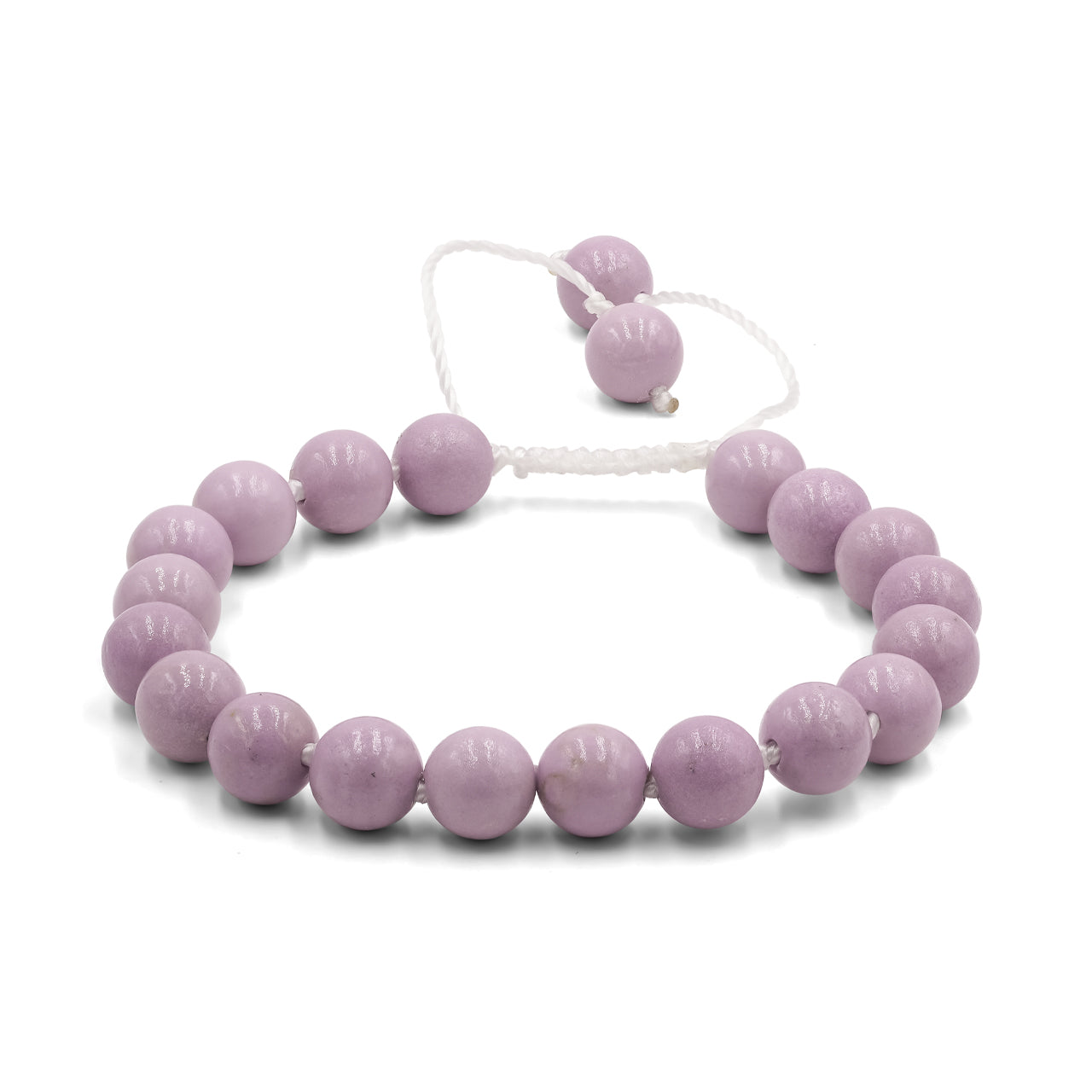 Phosphosiderite adjustable beaded bracelet featuring 8mm, 19 pieces beads.