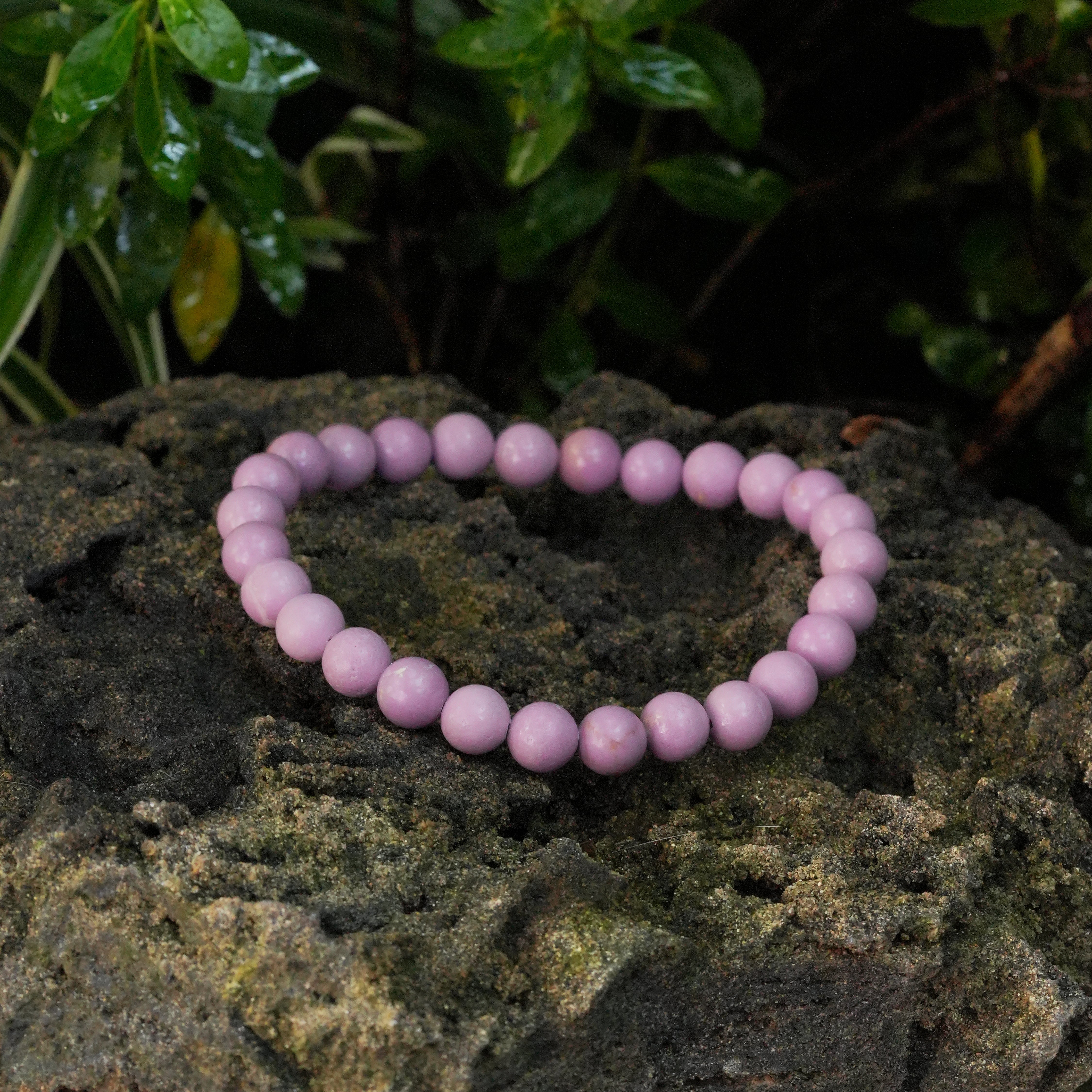 Starborn Phosphosiderite Elastic Beaded Bracelet