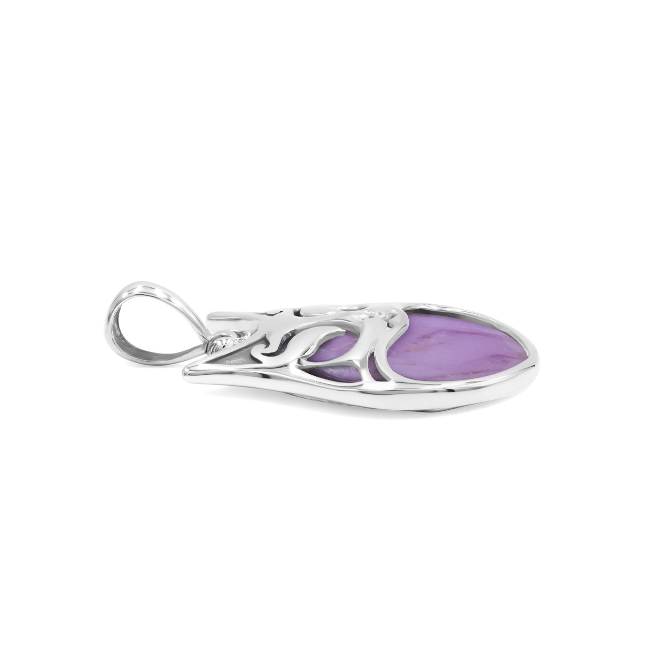 Starborn Gemstones within Cat Mask Pendant in Sterling Silver