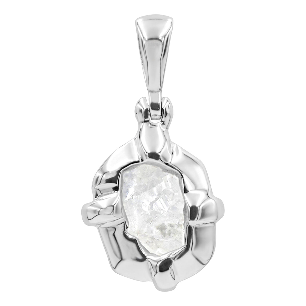Starborn Phenakite Prongset Pendant in Sterling Silver