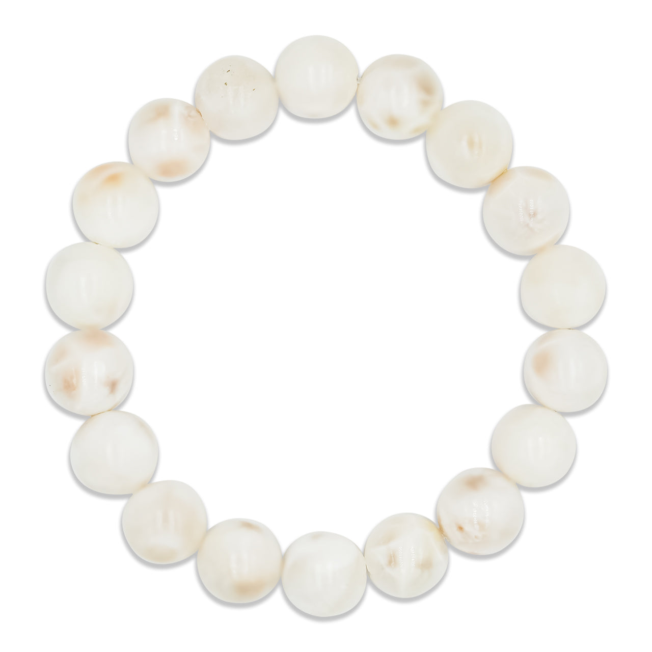 Pulsera elástica con cuentas de natrolita rosa de 8 mm Starborn