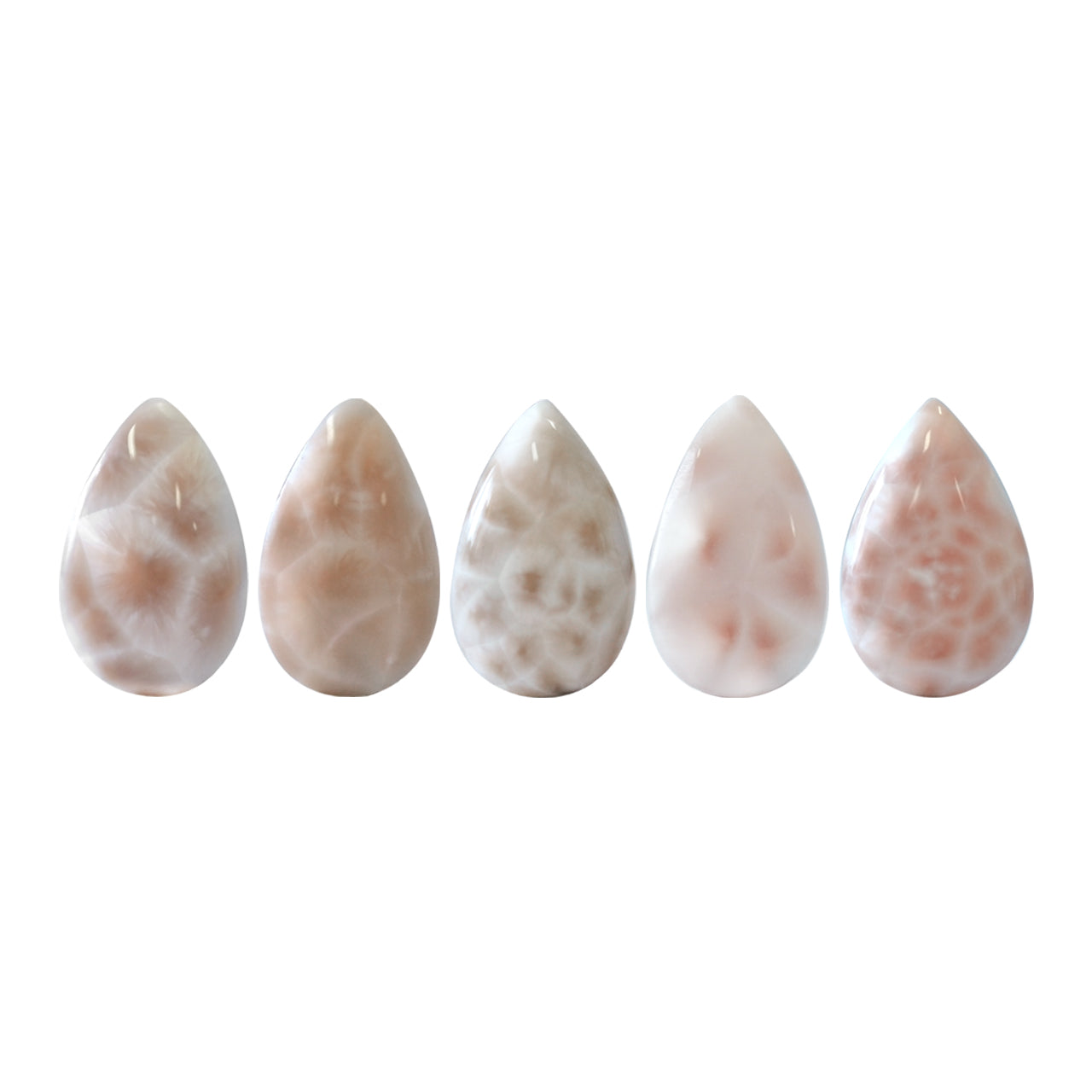 Starborn Pink Natrolite Pear Cabochon - 1 Piece